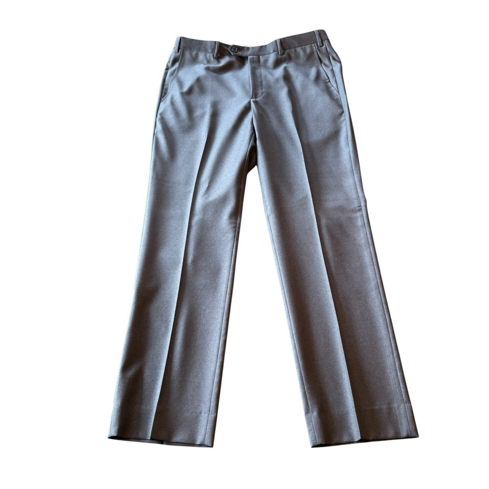 Santorelli Made in Italy Dress Pants Super 110's Wool Gray Sz 35 Loro Piana